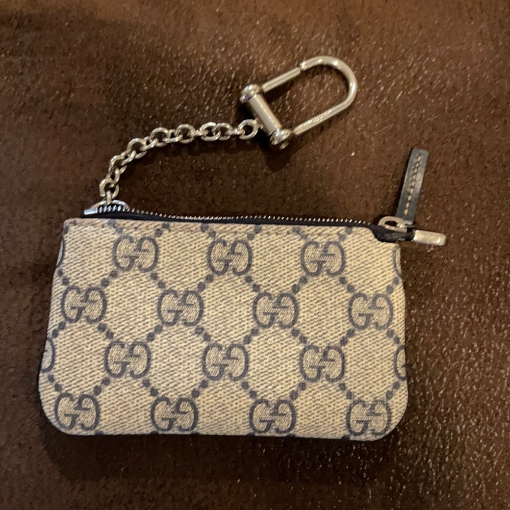 GG Supreme Monogram Key Case